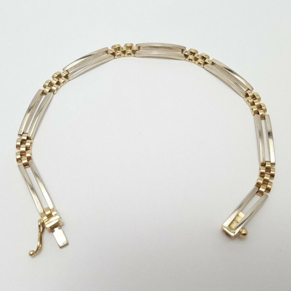 Unique 14k Two Tone Multi Tone Solid Yellow Gold … - image 5